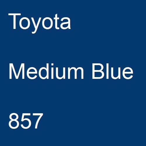 Toyota, Medium Blue, 857.